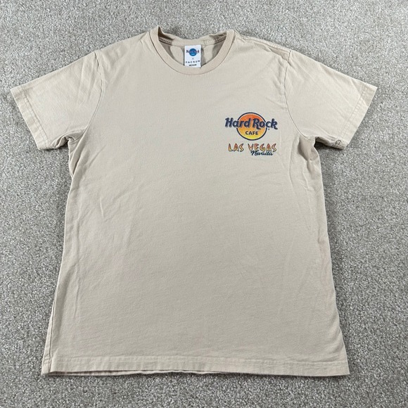 PacSun Other - Hard Rock Cafe x PacSun Las Vegas Graphic T-Shirt Tan Mens Medium 100% Cotton